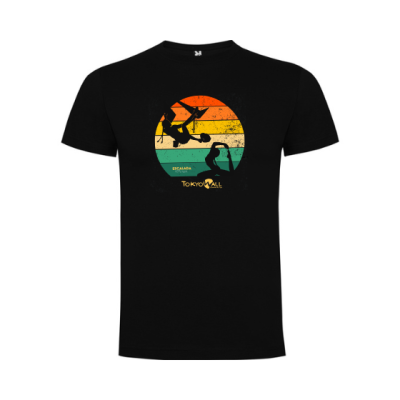 Camiseta Tokyo Wall Vintage Black